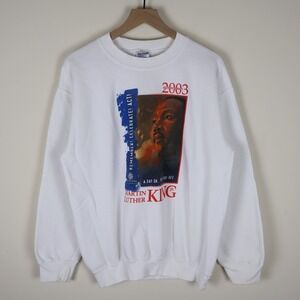 Vintage 2003 Martin Luther King Jr Holiday Observance Sweatshirt M‎ 22.5x26.5